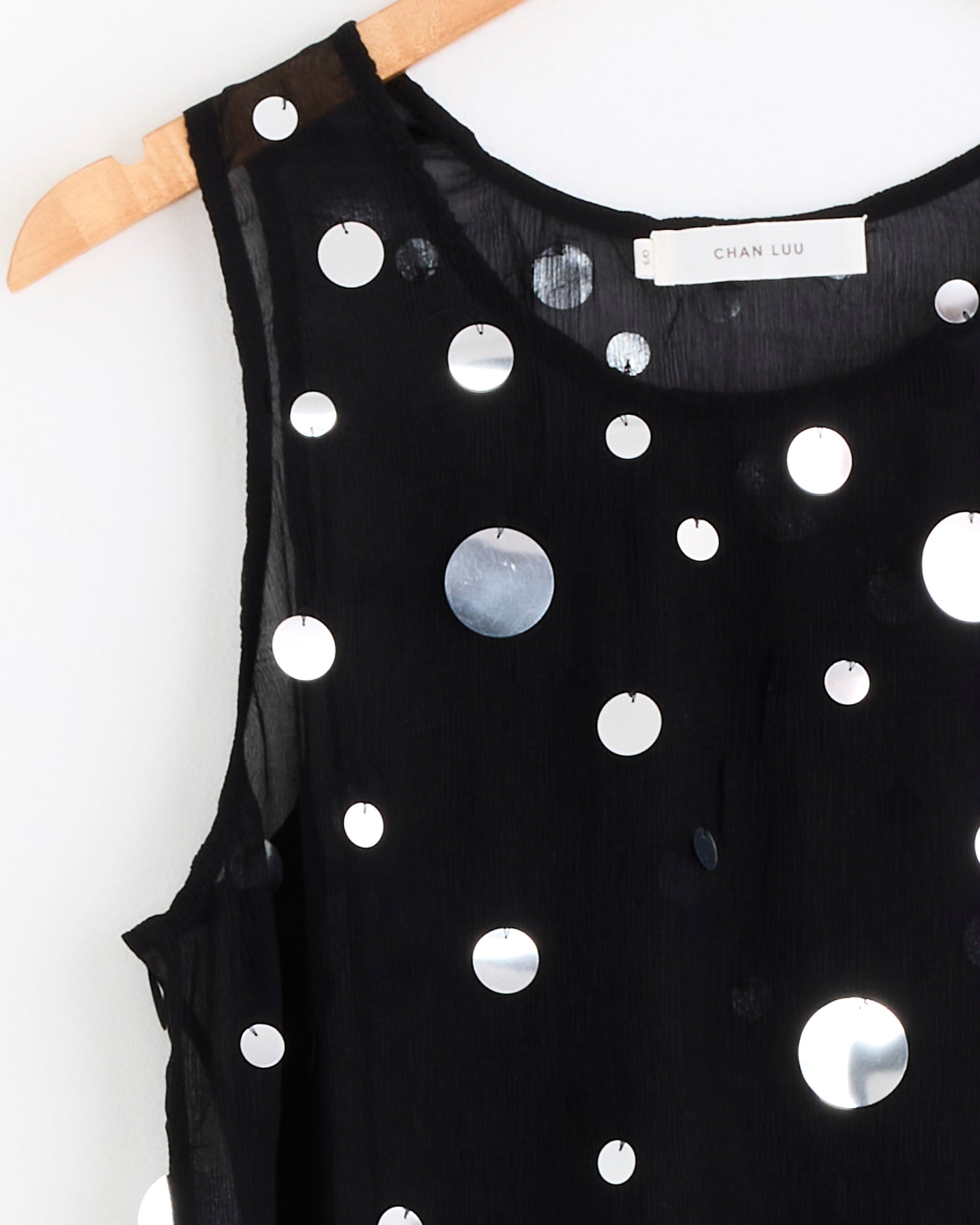 Chloe Sequin Tunic in Black