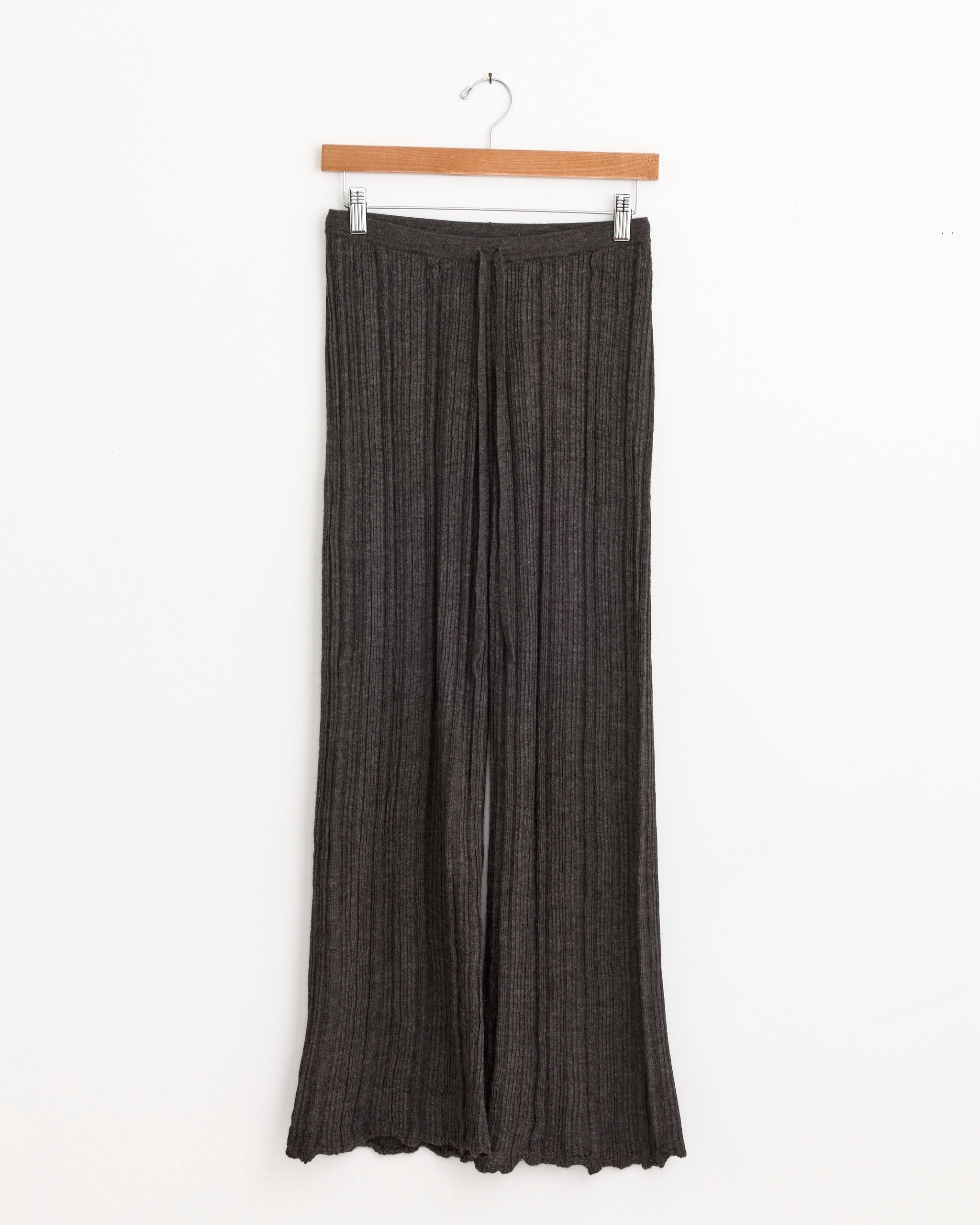 Plisse Pant in Blackened