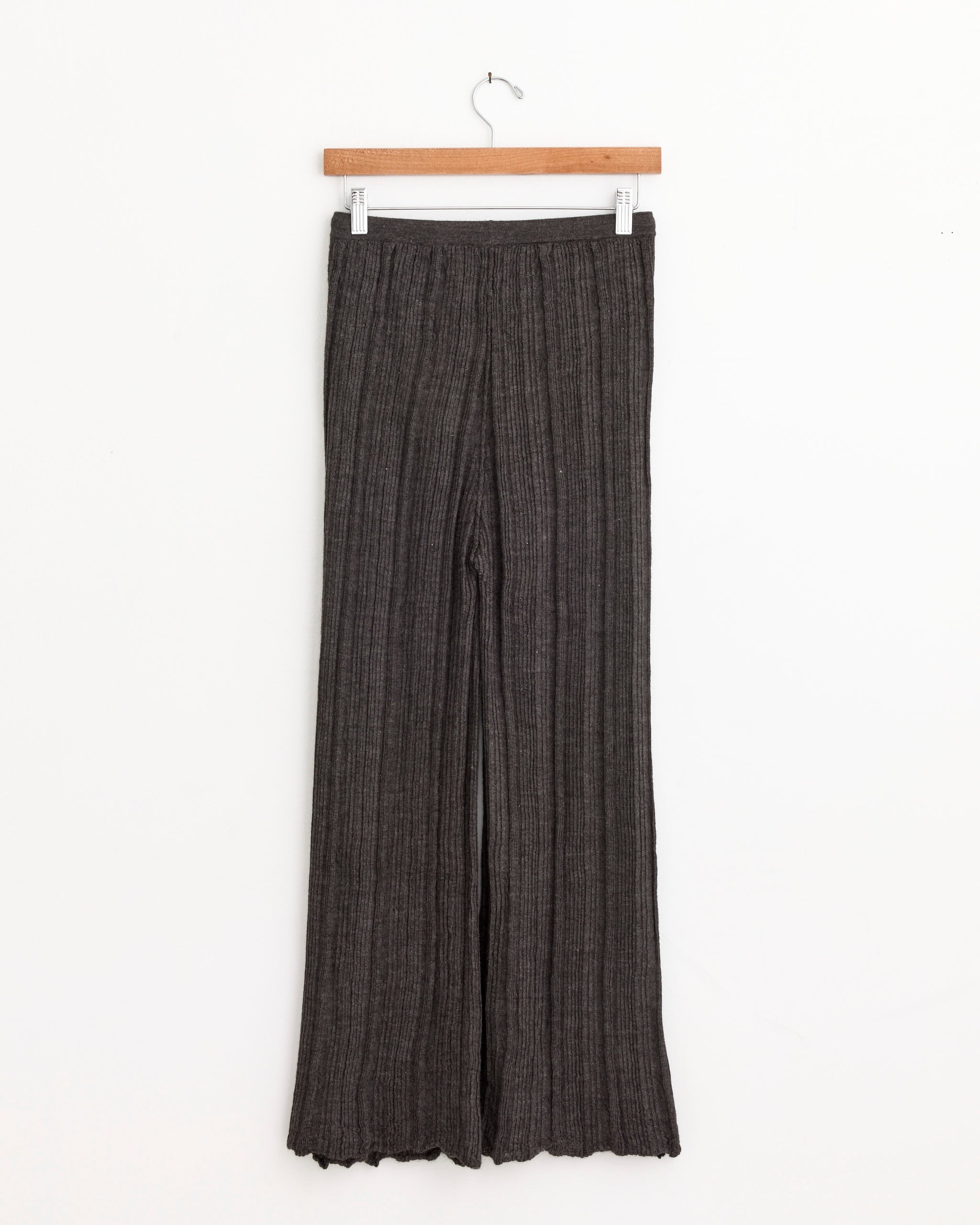 Plisse Pant in Blackened